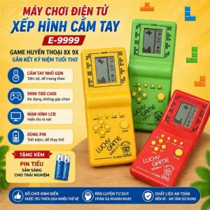 Đồ Chơi Máy Bắn Game Chơi Game Cầm Tay, Máy Điện Tử Xếp Hình Giải Trí Cho Các Bé