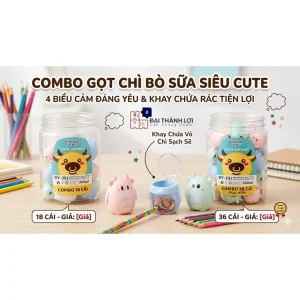 Đồ Chuốt / Đồ Gọt Bút Viết Chì Con Trâu Dễ Thương DY 391 Lưỡi Thép Không Gỉ Siêu Bén Nhỏ Gọn