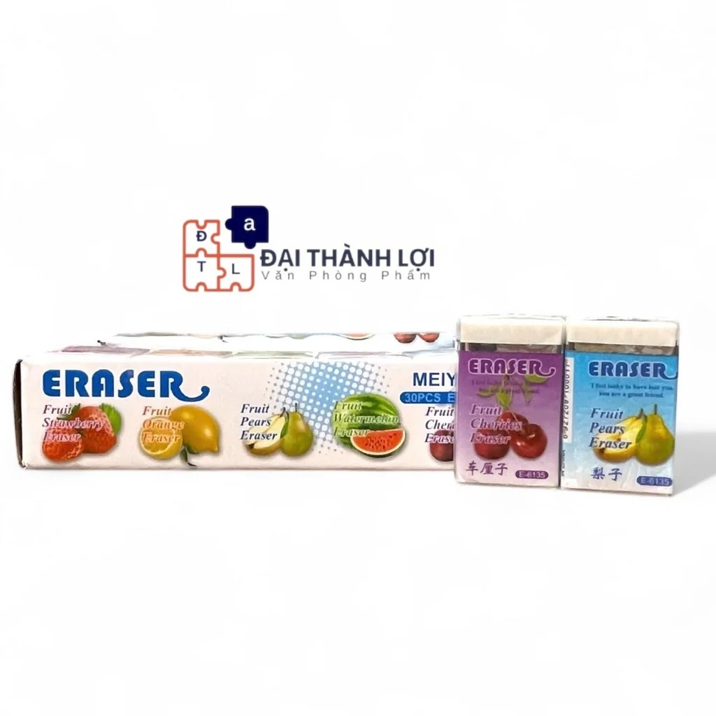 Gôm Tẩy Trắng Bút Chì Vỏ Nhiều Hình Trái Cây ER-6135 / ER 6135 Chất Lượng Tốt E6135