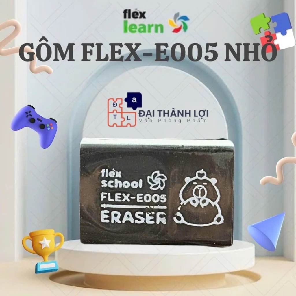 Gôm Tẩy Bút Chì - Gôm Đen Loại Nhỏ FLEX-E005