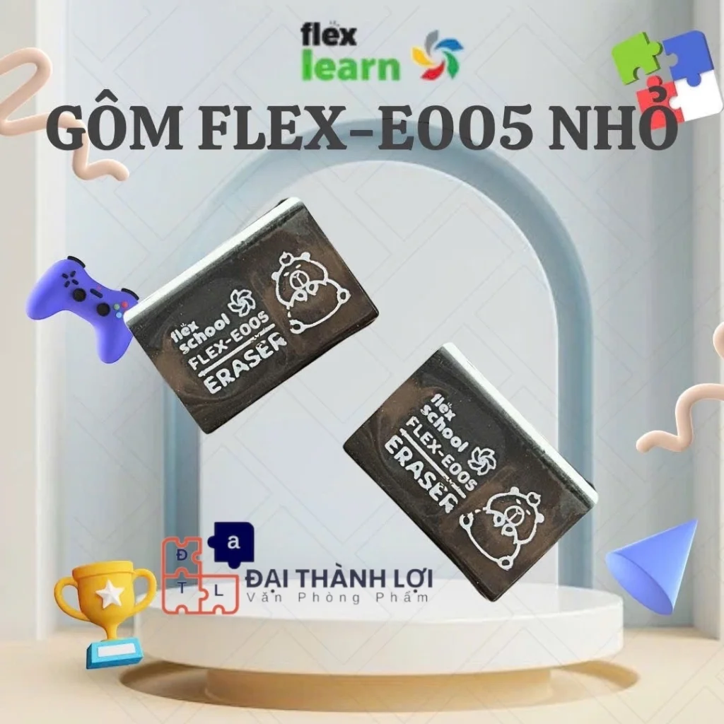 Gôm Tẩy Bút Chì - Gôm Đen Loại Nhỏ FLEX-E005
