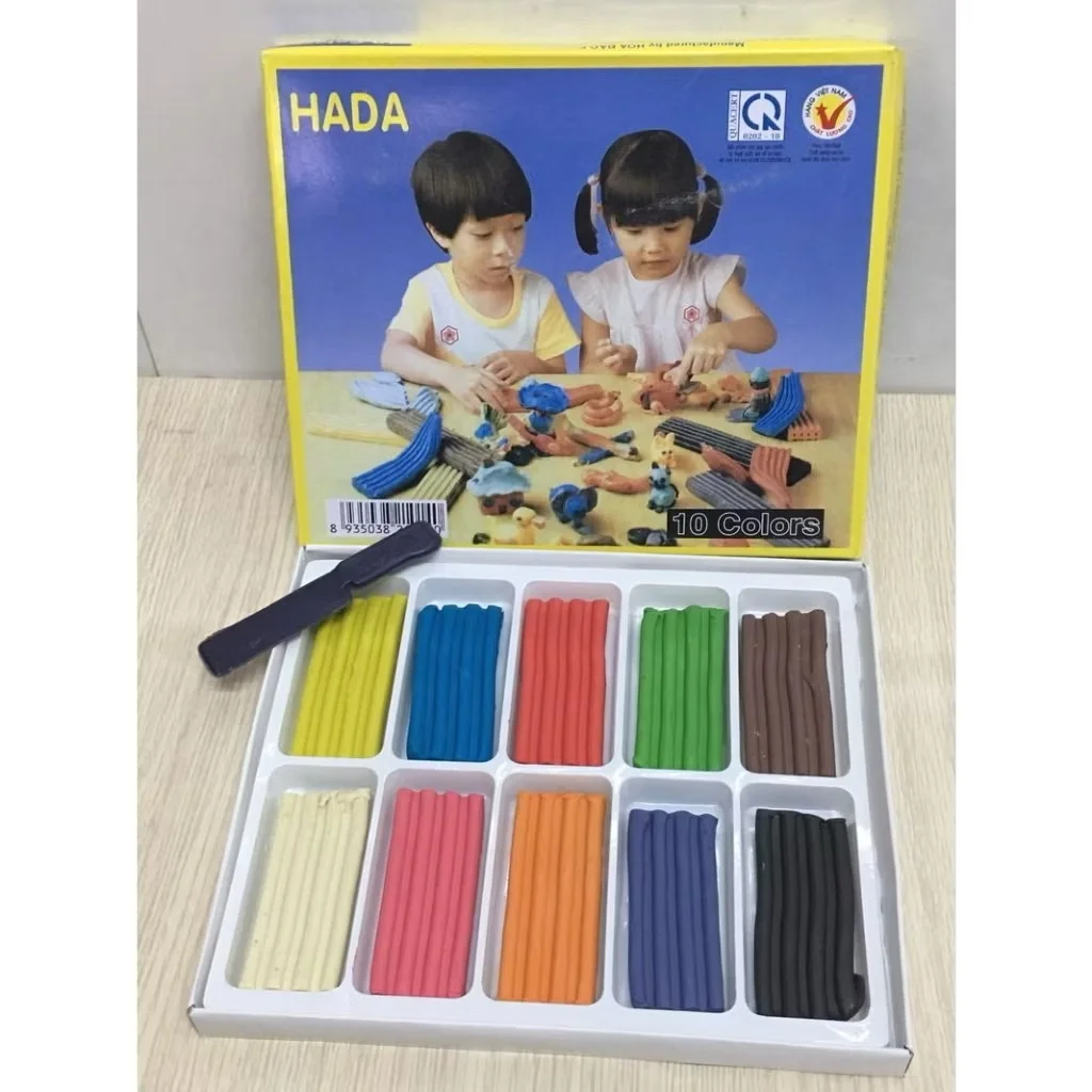 Đất Sét Nặn/ Đất Nặn Hình Thơm Hada / Hoa Đào Hộp 10 Màu