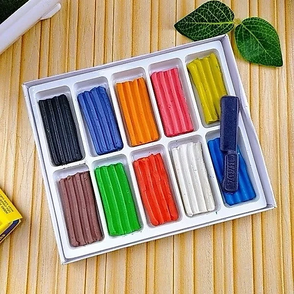 Đất Sét Nặn/ Đất Nặn Hình Thơm Hada / Hoa Đào Hộp 10 Màu