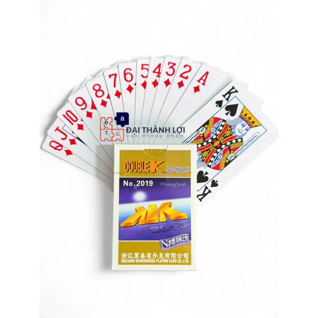 Bài Tây xịn Trắng DOUBLE K hàng chuẩn xịn