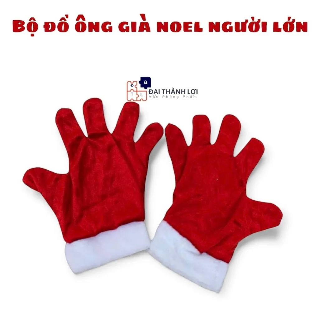 Bộ ông già noel vải nhung xịn ( gồm 7 món) dành cho người lớn 1m7-1m8