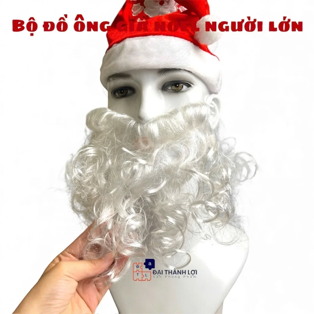 Bộ ông già noel vải nhung xịn ( gồm 7 món) dành cho người lớn 1m7-1m8