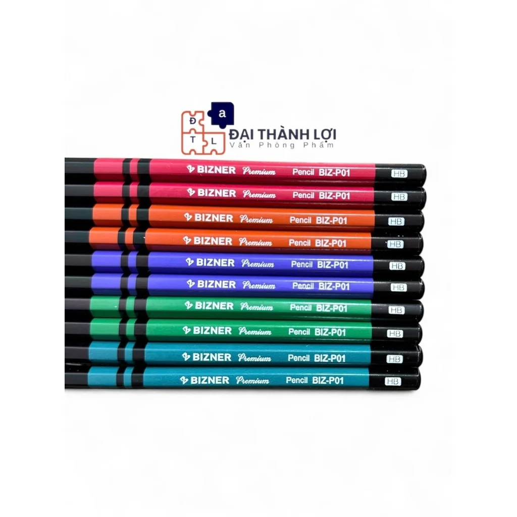 Bút chì gỗ lục giác cao cấp Bizner Thiên Long BIZ-P01- Độ cứng HB- Nét vẽ sắc nét, viết trơn êm, nét viết ra đều