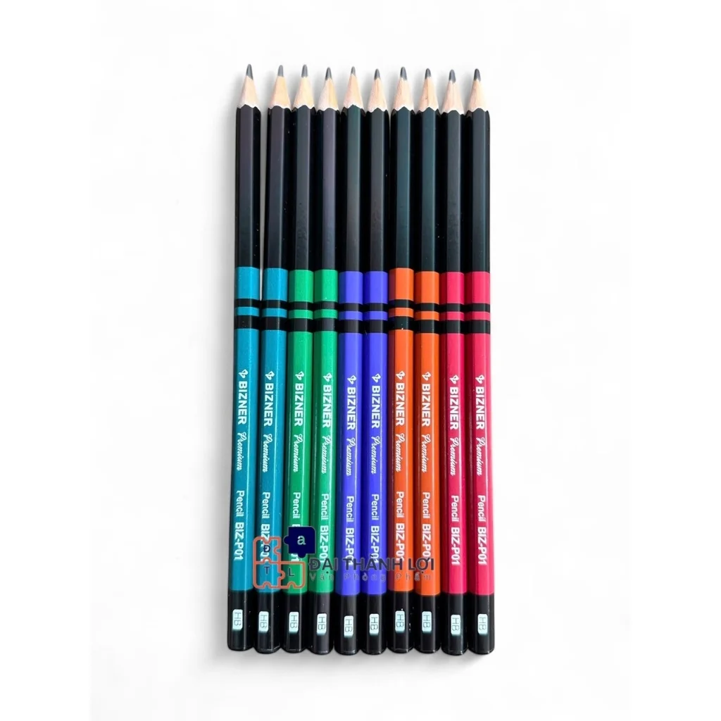 Bút chì gỗ lục giác cao cấp Bizner Thiên Long BIZ-P01- Độ cứng HB- Nét vẽ sắc nét, viết trơn êm, nét viết ra đều