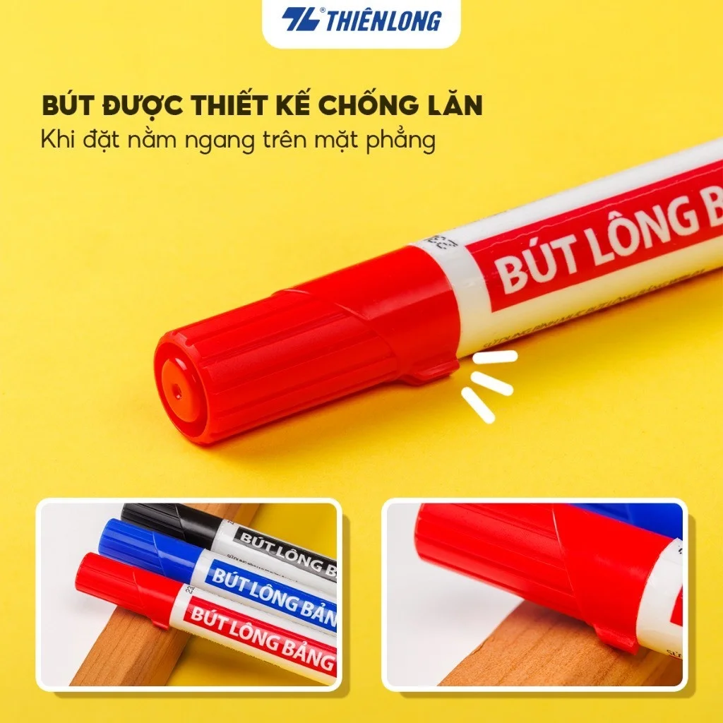 Bút lông viết bảng Thiên Long WB-03,bút dạ viết bảng xóa được ,đầu bút viết êm trơn