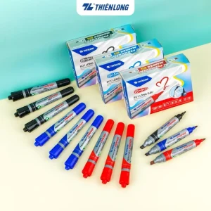 Bút lông dầu Thiên Long PM-09, mực đạt tiêu chuẩn Châu Âu, bám dính tốt trên nhiều vật liệu