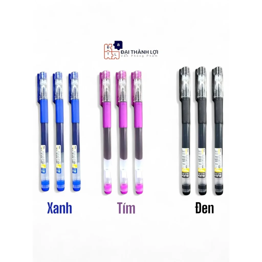 Bút gel cao cấp Flex GEL001 -Bút bi gel ngòi 0.5mm có nắp đậy, viết mượt, êm tay, mực nước màu đậm, không nhoè