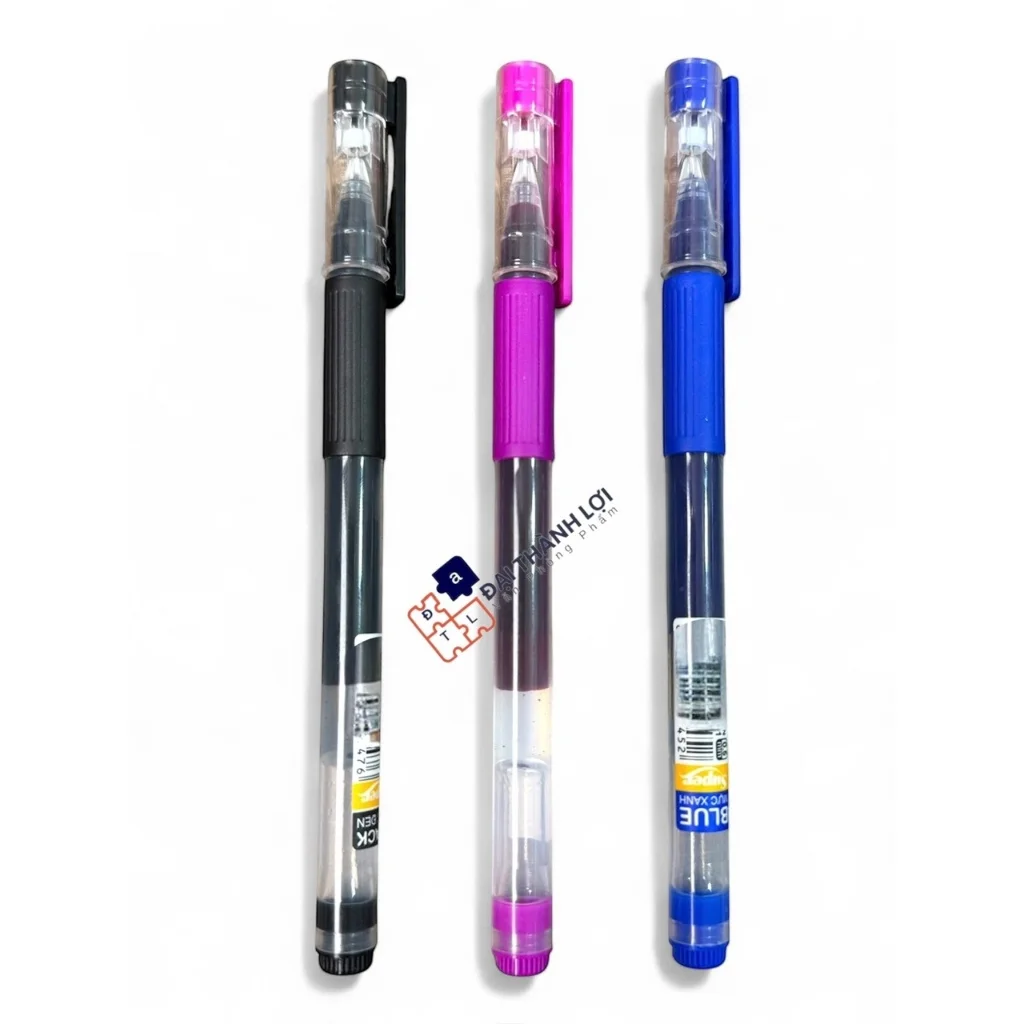 Bút gel cao cấp Flex GEL001 -Bút bi gel ngòi 0.5mm có nắp đậy, viết mượt, êm tay, mực nước màu đậm, không nhoè
