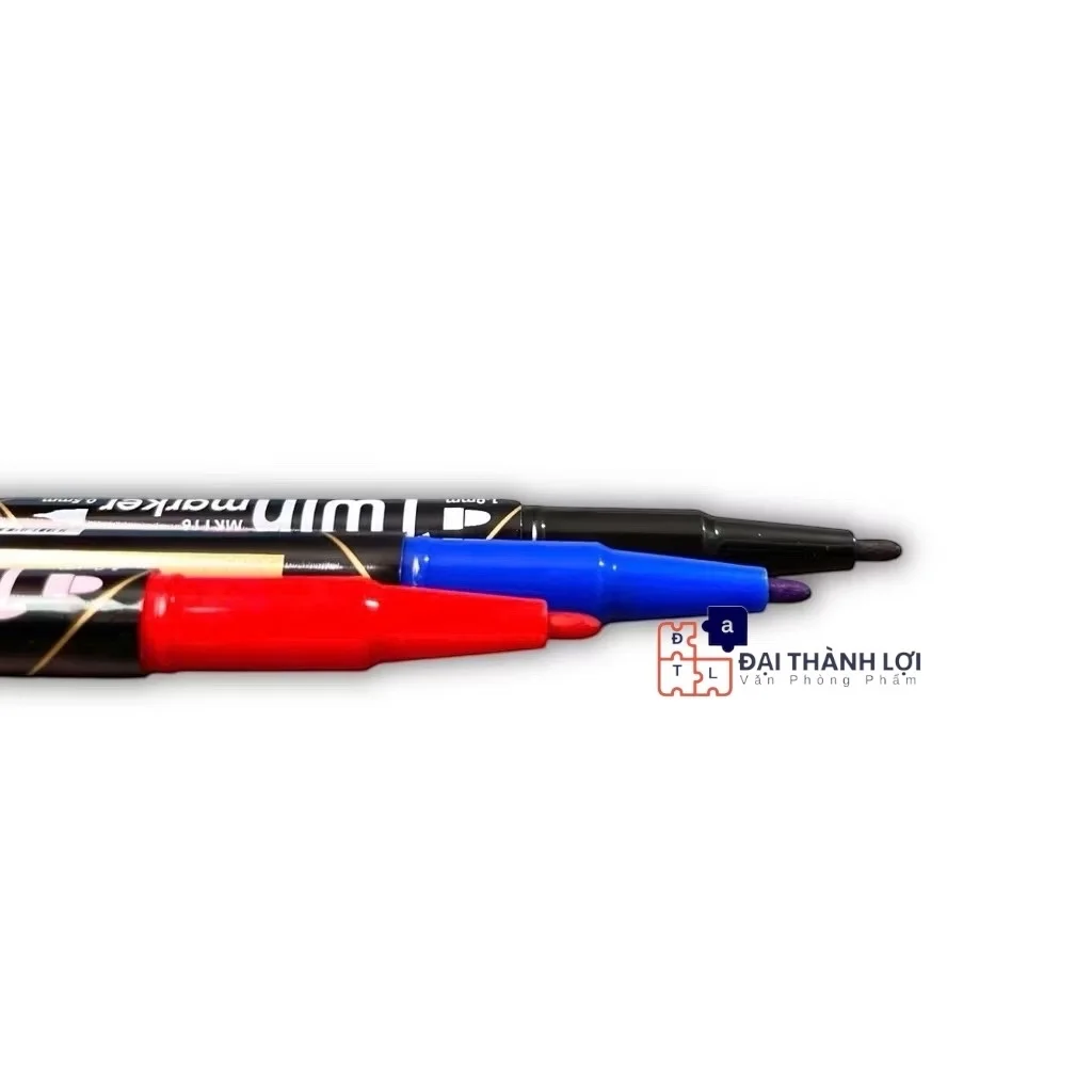 Bút Lông Dầu 2 Đầu KING MK116 - Mực Không Trôi, Viết Trên Nhiều Bề Mặt Bút Dạ Viết Bảng Không Xoá Được