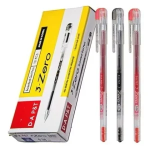 Bút Gel 0.38mm 3-Zero D.A P&T Hàn Quốc Hàng Chính Hãng (Mực Xanh/Tím/Đỏ/Đen)
