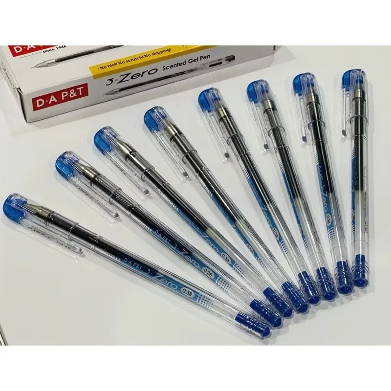 Bút Gel 0.38mm 3-Zero D.A P&T Hàn Quốc Hàng Chính Hãng (Mực Xanh/Tím/Đỏ/Đen)