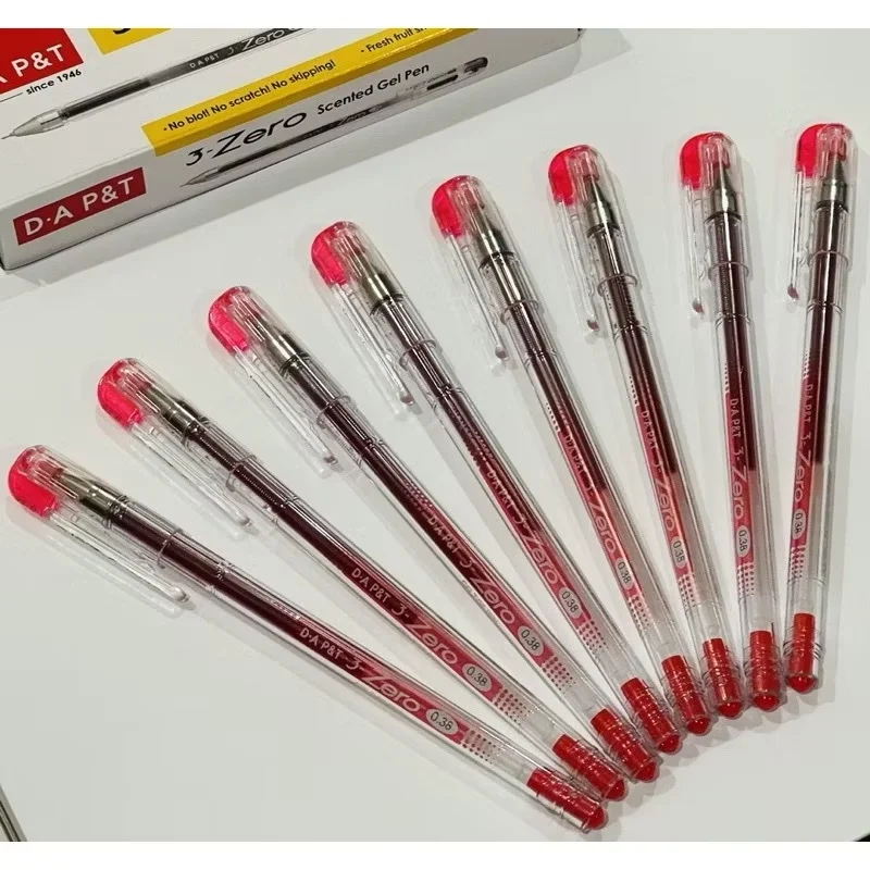 Bút Gel 0.38mm 3-Zero D.A P&T Hàn Quốc Hàng Chính Hãng (Mực Xanh/Tím/Đỏ/Đen)