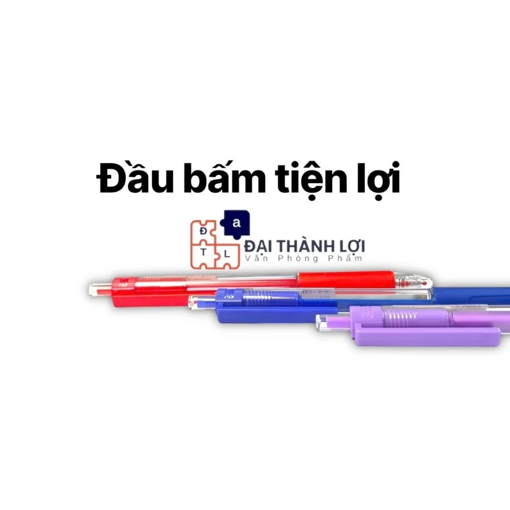 Bút gel bấm CHOSCH CS-8698 ( Mực TÍM /Mực Xanh)