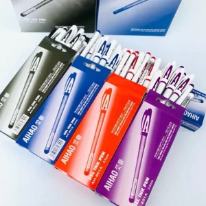 Bút gel chữ A Aihao AH-801A ngòi 0.5 mm Chất Mực Tốt Mực Đều, Viết Êm ( Mực Xanh/tím/đỏ/đen )