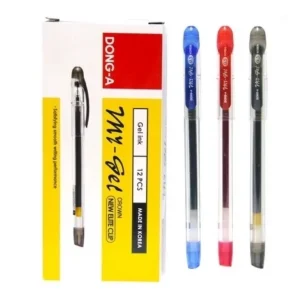 Bút Gel Ngòi 0.5mm Mygel D.A P&T Hàn Quốc - Màu Mực Đậm (Mực Xanh/ Tím/ Đỏ/ Đen)