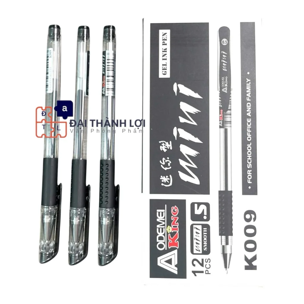 Bút Viết Gel Mực Nước Mini Vân Sơn VS Mini King K009 / K 009 ( Mực Xanh, Đỏ, Tím, Đen )
