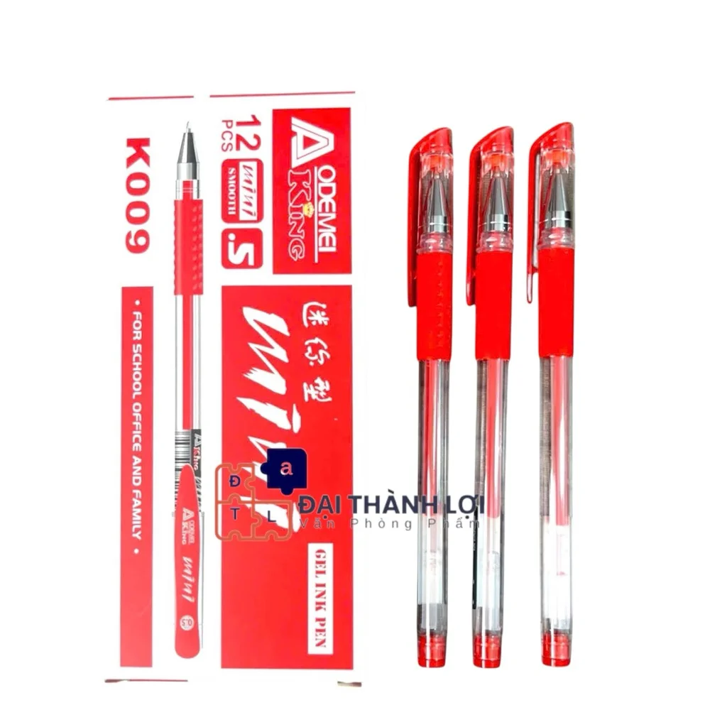 Bút Viết Gel Mực Nước Mini Vân Sơn VS Mini King K009 / K 009 ( Mực Xanh, Đỏ, Tím, Đen )