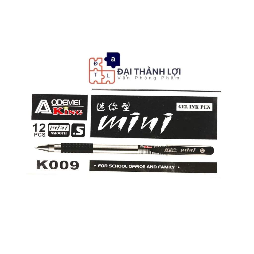 Bút Viết Gel Mực Nước Mini Vân Sơn VS Mini King K009 / K 009 ( Mực Xanh, Đỏ, Tím, Đen )
