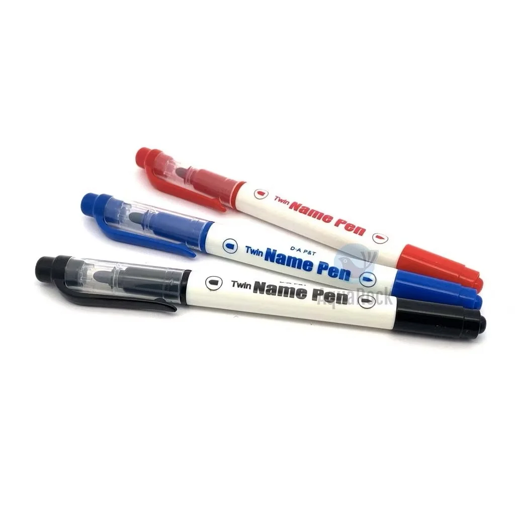 Bút viết lông dầu hai đầu Dong-A Twin Name Pen / Namepen Công Nghệ Hàn Quốc