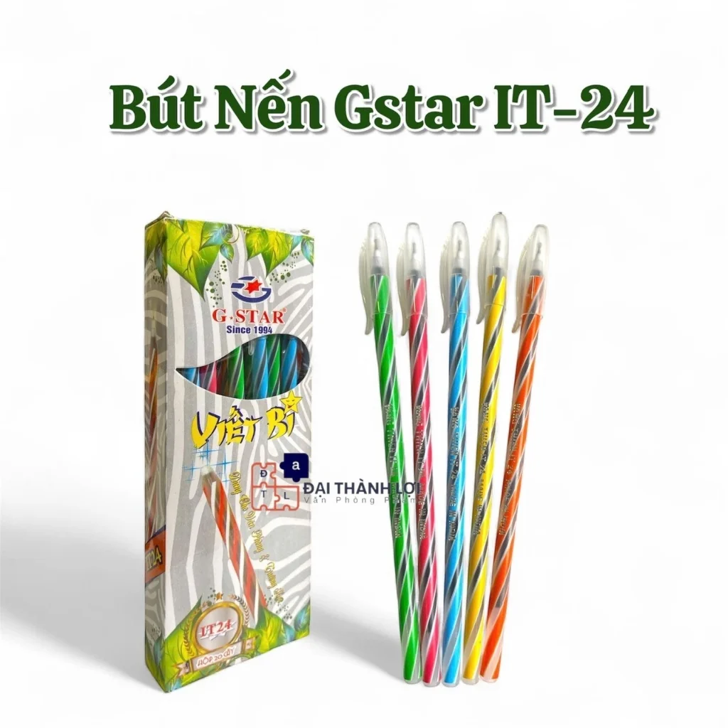 Bút Bi Nến Viết Bi Nến Bút Nến Viết Nến Ấn Độ Vâng Thiên G-Star Gstar IT-24 Ngòi 0.5mm (Mực Xanh, Đen)