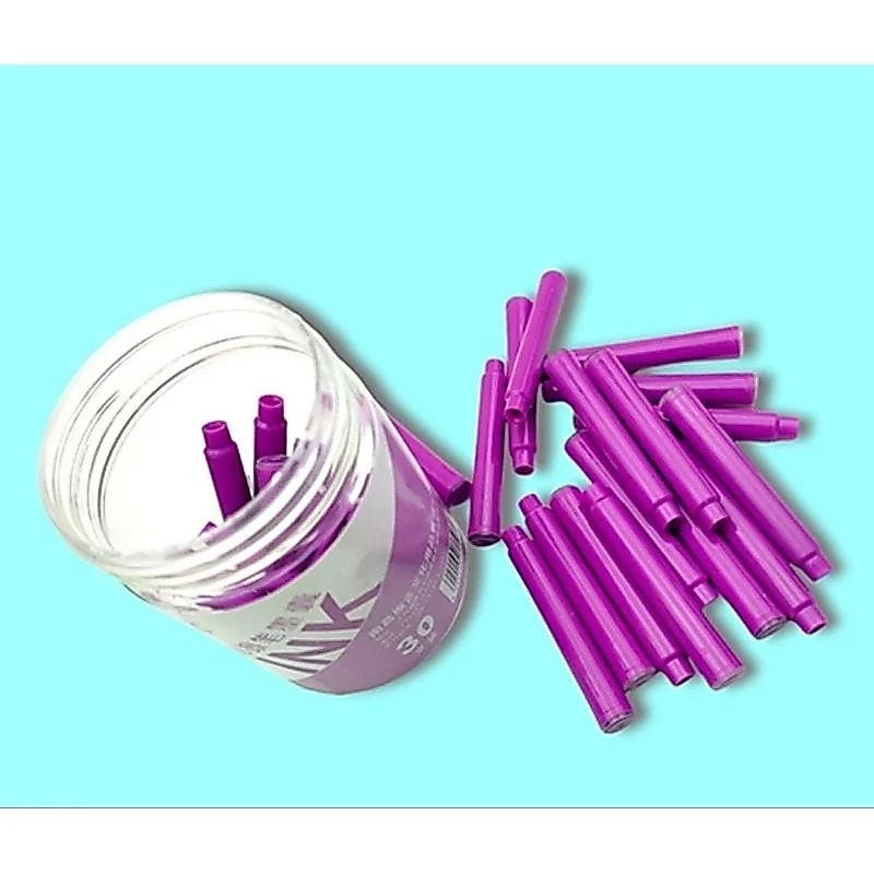 Ống mực Bút Máy Tẩy Xóa được mực xanh/tím