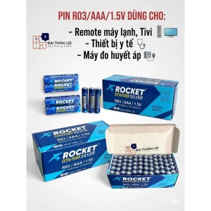 Pin AAA Rocket 1.5V Carbon 3A Pin Đũa(Pin Nhí) – Chính Hãng, Công Nghệ Hàn Quốc