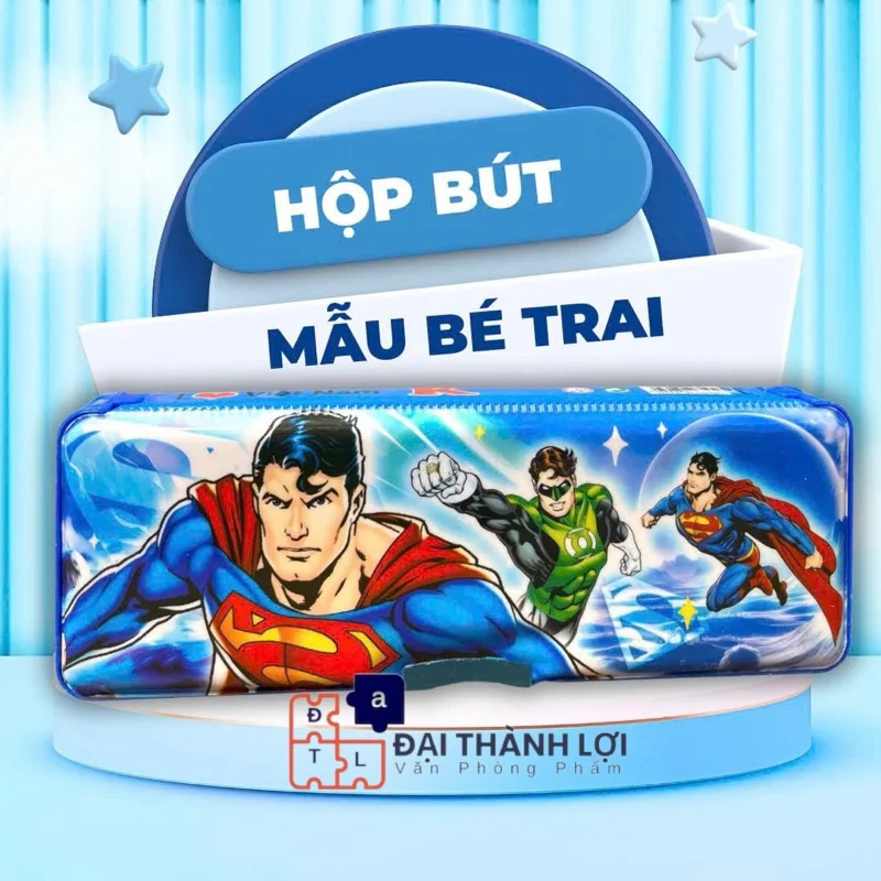 Hộp Đựng Bút 2 Ngăn Nam Châm - Hộp Đựng Viết Bằng Nhựa Hít Nam Châm 2 Ngăn Có Gọt Bút Chì Cho bé Gái ,Bé Trai