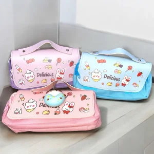Hộp Đựng Bút Chì ,Túi Đựng Bút Hai Lớp Kawaii BON.STORE Sức Chứa Lớn Chống Thấm Nước ,In Hoạt Hình Dễ Thương TB07