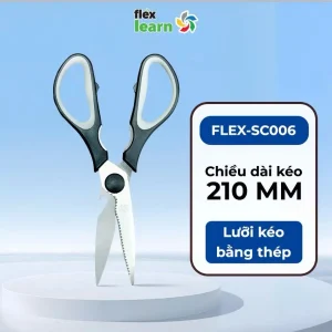 Kéo Đa Năng Nhà Bếp 210mm FLEX-SC006 Êm Tay Khi Cắt , Màu Ngẫu Nhiên