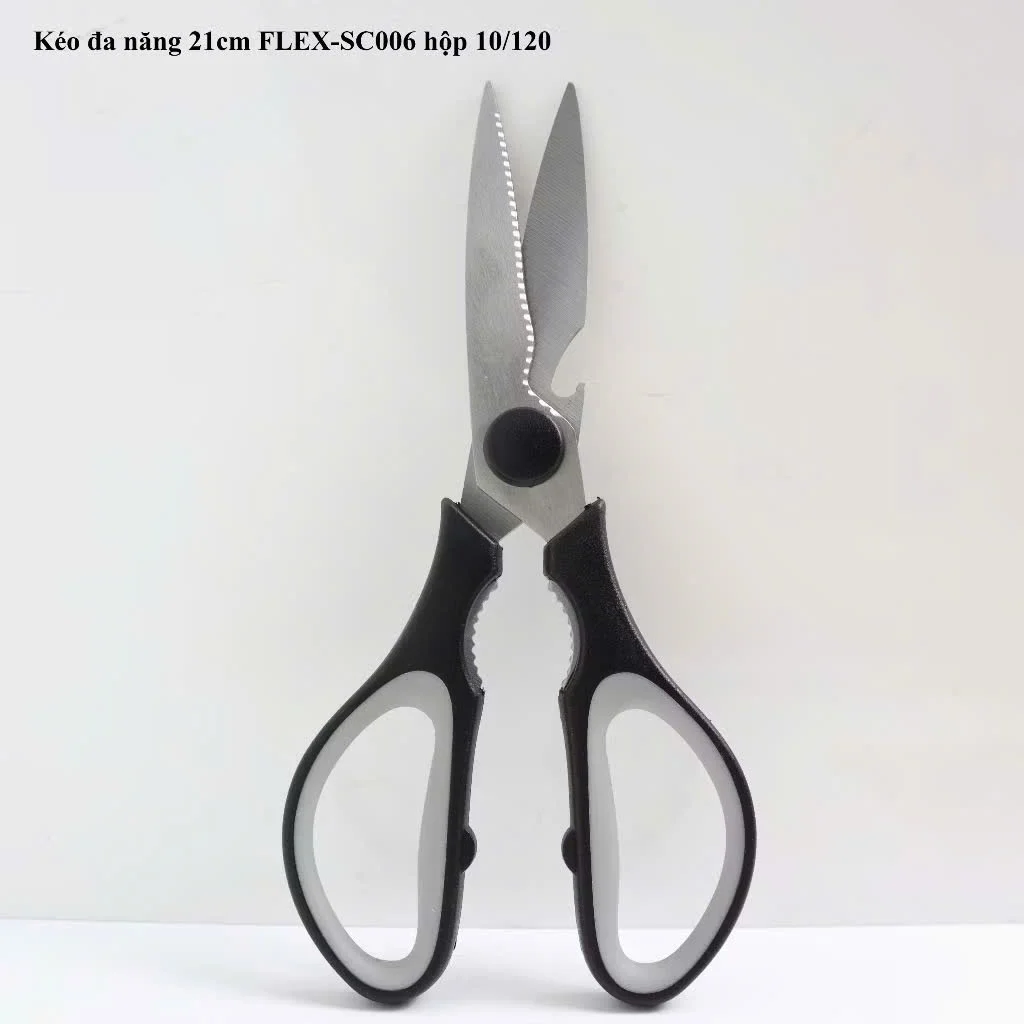 Kéo Đa Năng Nhà Bếp 210mm FLEX-SC006 Êm Tay Khi Cắt , Màu Ngẫu Nhiên