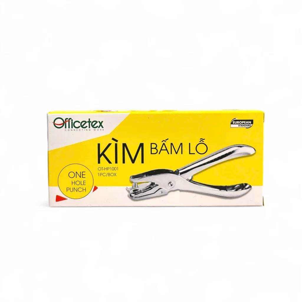 Kìm Bấm 1 Lỗ OT-HP1001 Hiệu Bitex Lưỡi Bấm Sắc Bén, Thép Không Gỉ Sáng Bóng, Dễ Cầm Nắm Và Thao Tác