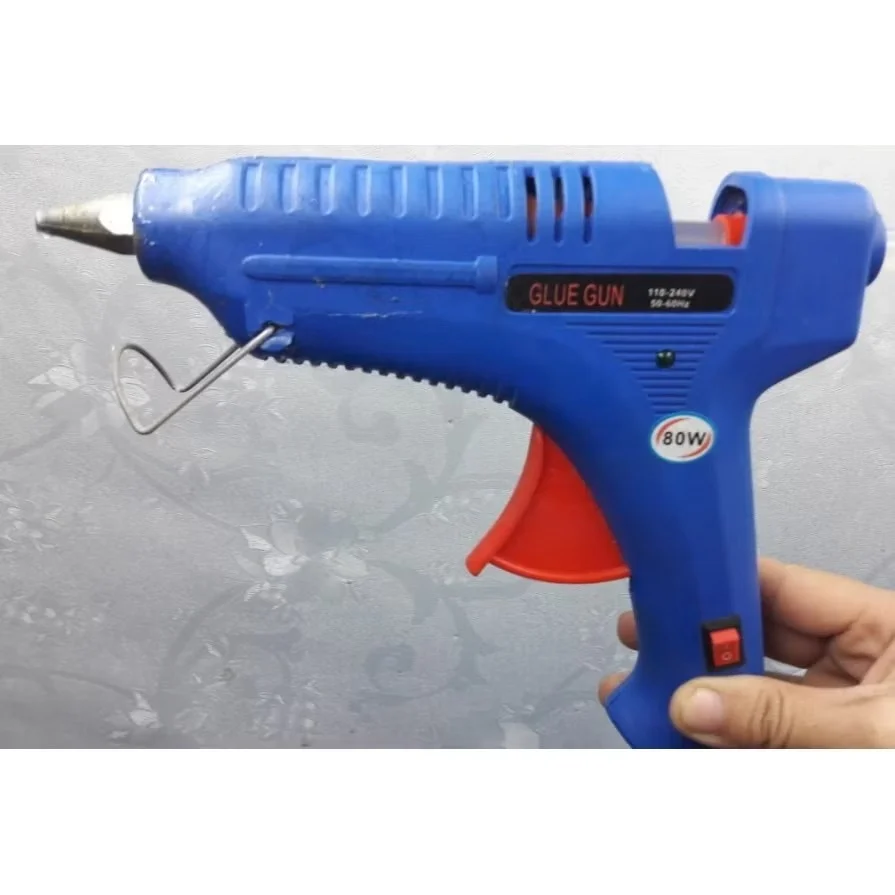 Súng Bắn Keo/Máy Bắn Keo Nến Silicon Cầm Tay LOẠI LỚN Công Suất 80W(Loại Tốt)sử dụng keo nến lớn 10.5 x 240mm