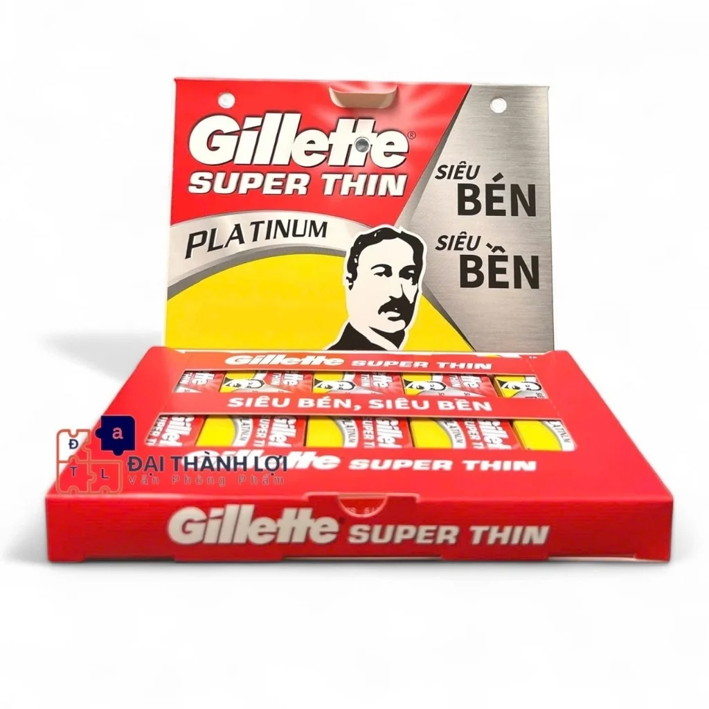 Lam (100 Lưỡi Lam) GILLETTE SUPERTHIN - Siêu Bền - Siêu Bén