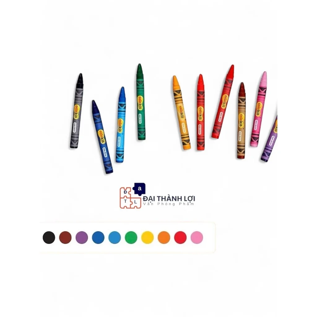 Sáp màu Thiên Long Colokit CR-C015 - 10 màu