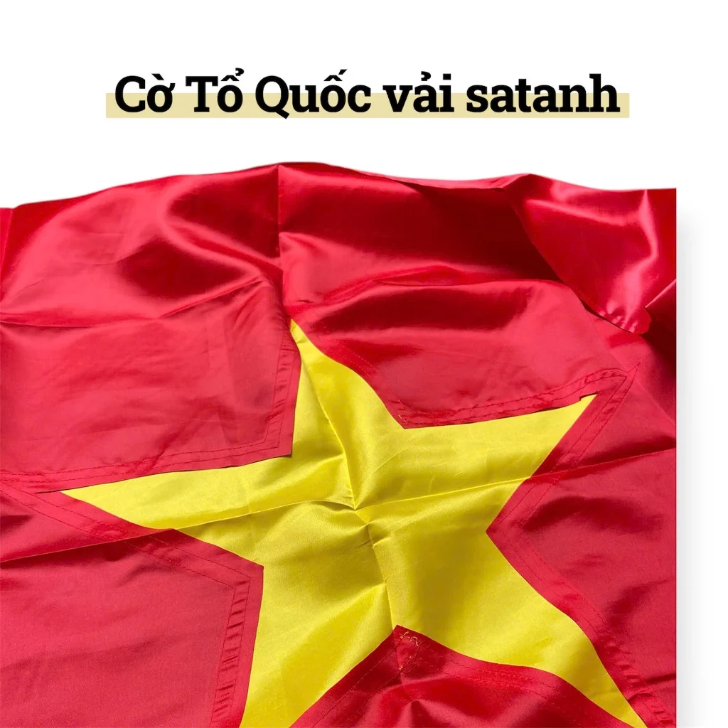 Lá Cờ Tổ Quốc Việt Nam, Lá Cờ Đỏ Sao Vàng Nhiều Size Nhiều Chất Vải Cao Cấp