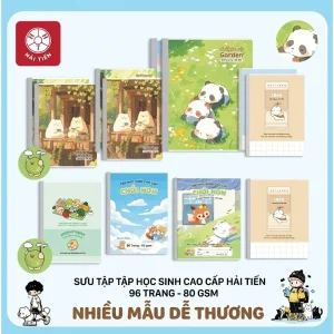 Tập Vở Hải Tiến 96 Trang Kích Thước 158x205mm Độ Dày 80 Gsm (DÀY)