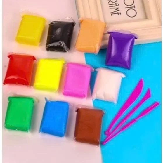 ĐỦ MÀU Đất Sét Nhật / Đất Xốp Nhật / Đất Nặn / Đất Sét Siêu Nhẹ / Đất Xốp Tự Khô An Toàn, tạo hình cho bé