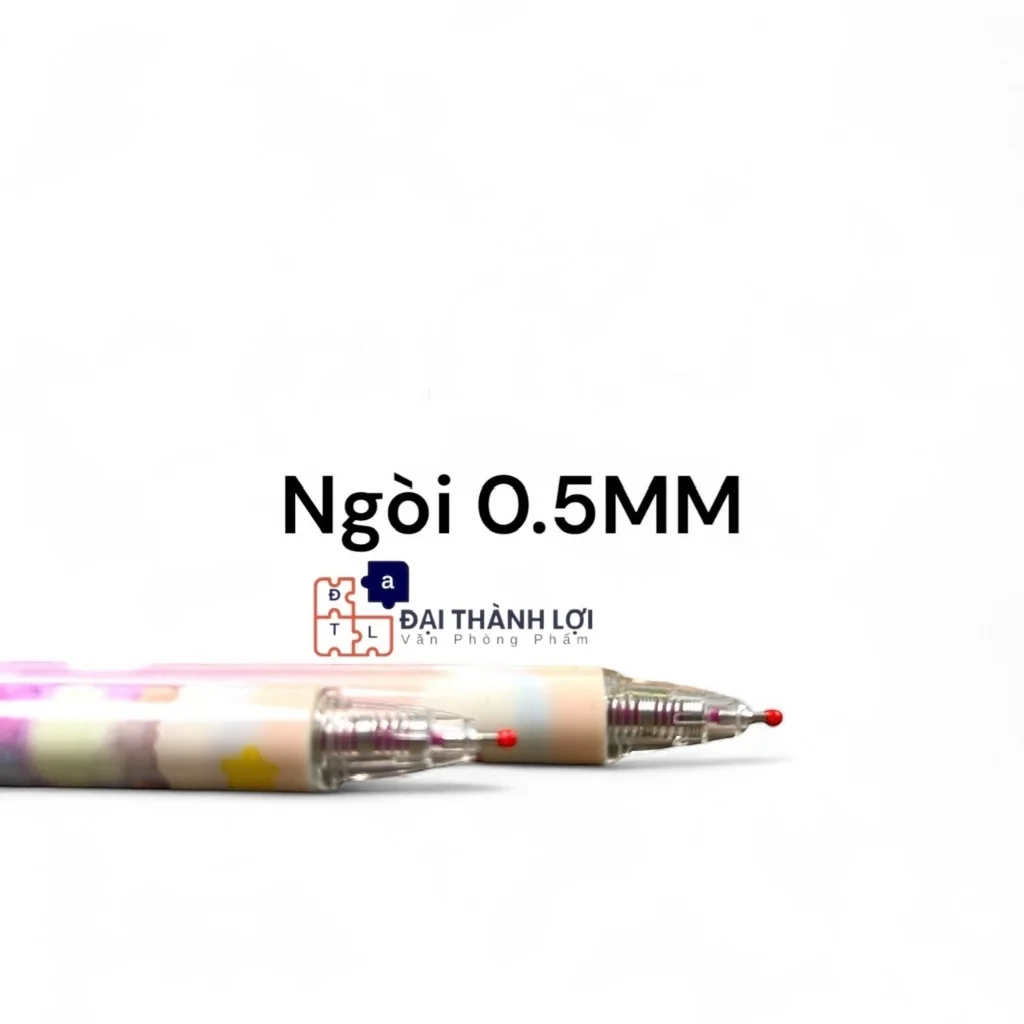 Bút Gel Bấm Xoá Được ngòi 0.5mm chất lượng mực Xanh/mực Tím ( giao mẫu ngẫu nhiên bé gái /bé trai)