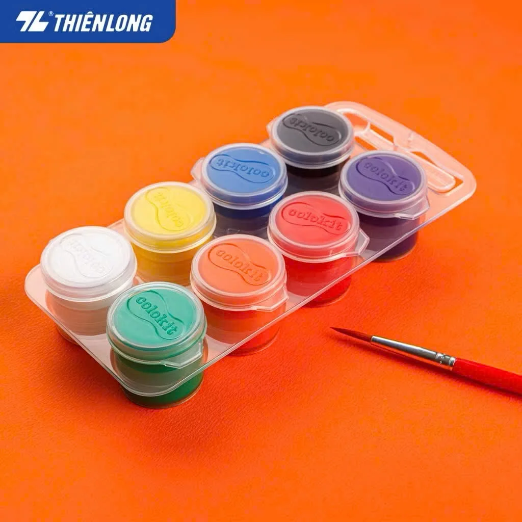 MÀU NƯỚC THIÊN LONG COLOKIT DORAEMON WACO C06 8 MÀU