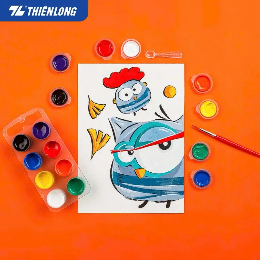 MÀU NƯỚC THIÊN LONG COLOKIT DORAEMON WACO C06 8 MÀU