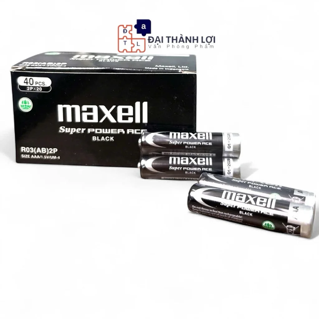 Pin AAA 1.5v ( PIN NHÍ ) Maxell R03(AB)2P Super POWER ACE - Pin Maxell siêu bền chính hãng