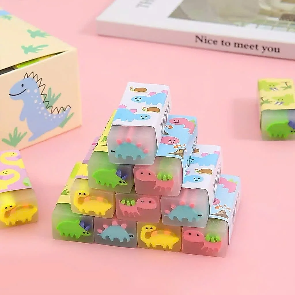 Gôm Tẩy Bút Chì Hình Khủng Long Dễ Thương, Loại Dày, Tẩy Siêu Sạch MQ677
