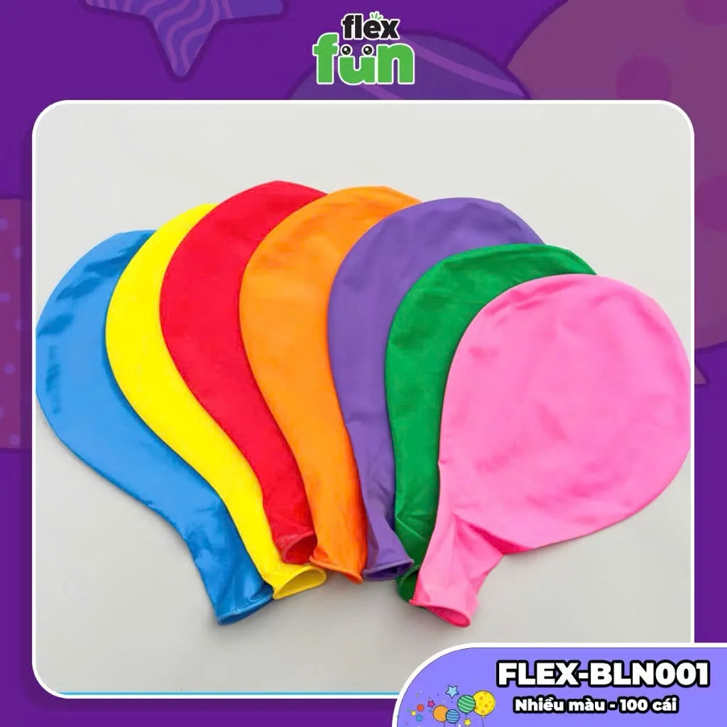 Bóng Bay FLEX-BLN001 ,Bóng Bay Trang Trí Sinh Nhật, Phòng Cưới ,Sự Kiện ,Dày 2,2gram