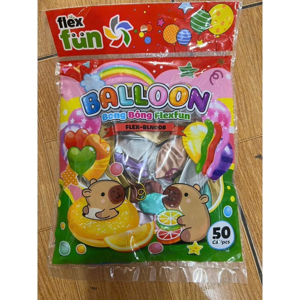 Bong Bóng FLEX-BLN008 Màu Nhũ Trang Trí Tiệc Sinh Nhật