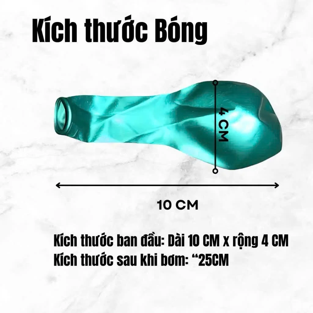 Bong Bóng FLEX-BLN008 Màu Nhũ Trang Trí Tiệc Sinh Nhật