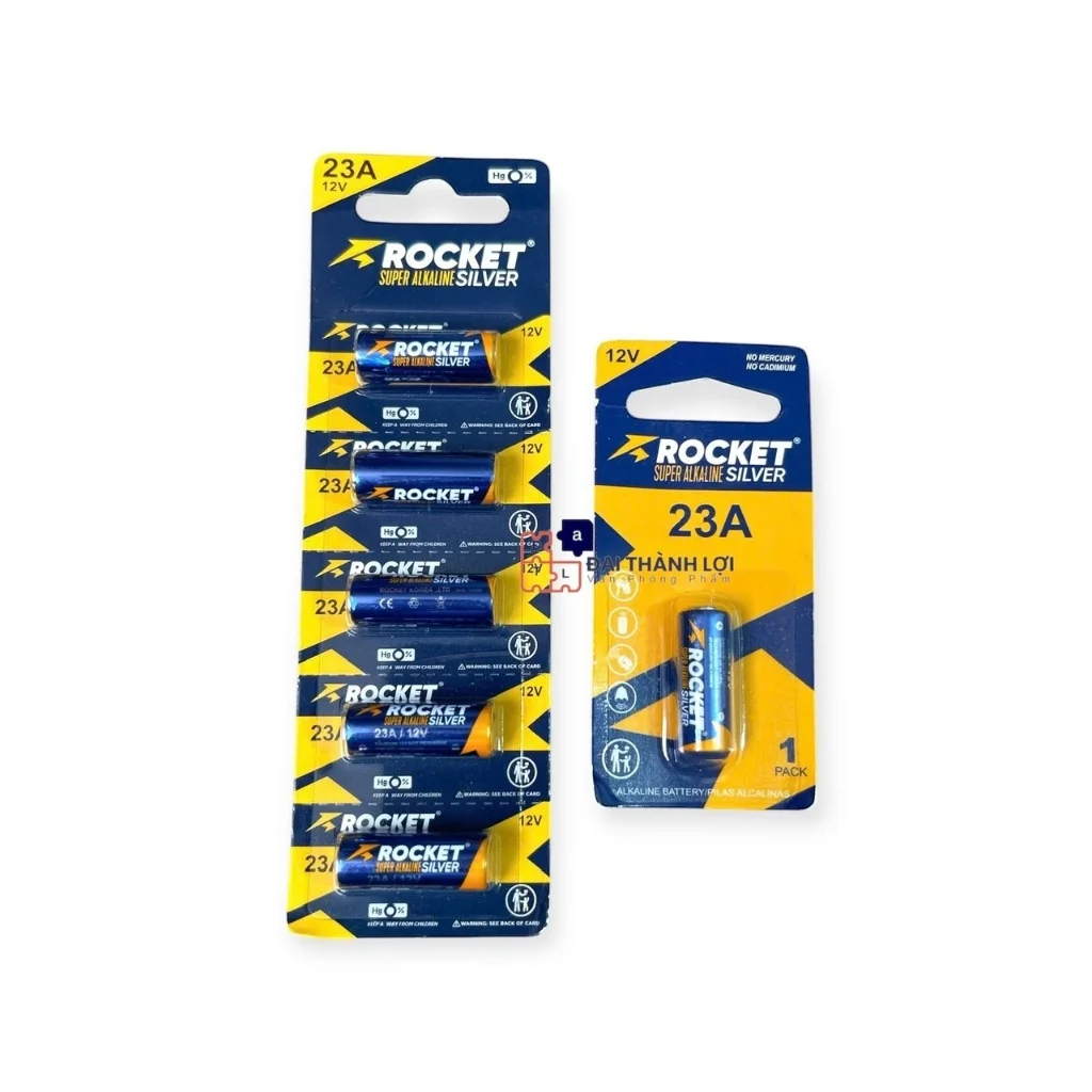 Pin 23A 12V ROCKET alkaline, pin của cuốn, pin chuông cửa nhà 12V tuổi thọ cao
